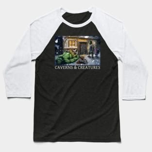 Caverns & Creatures: Cooper's Christmas Carol Baseball T-Shirt